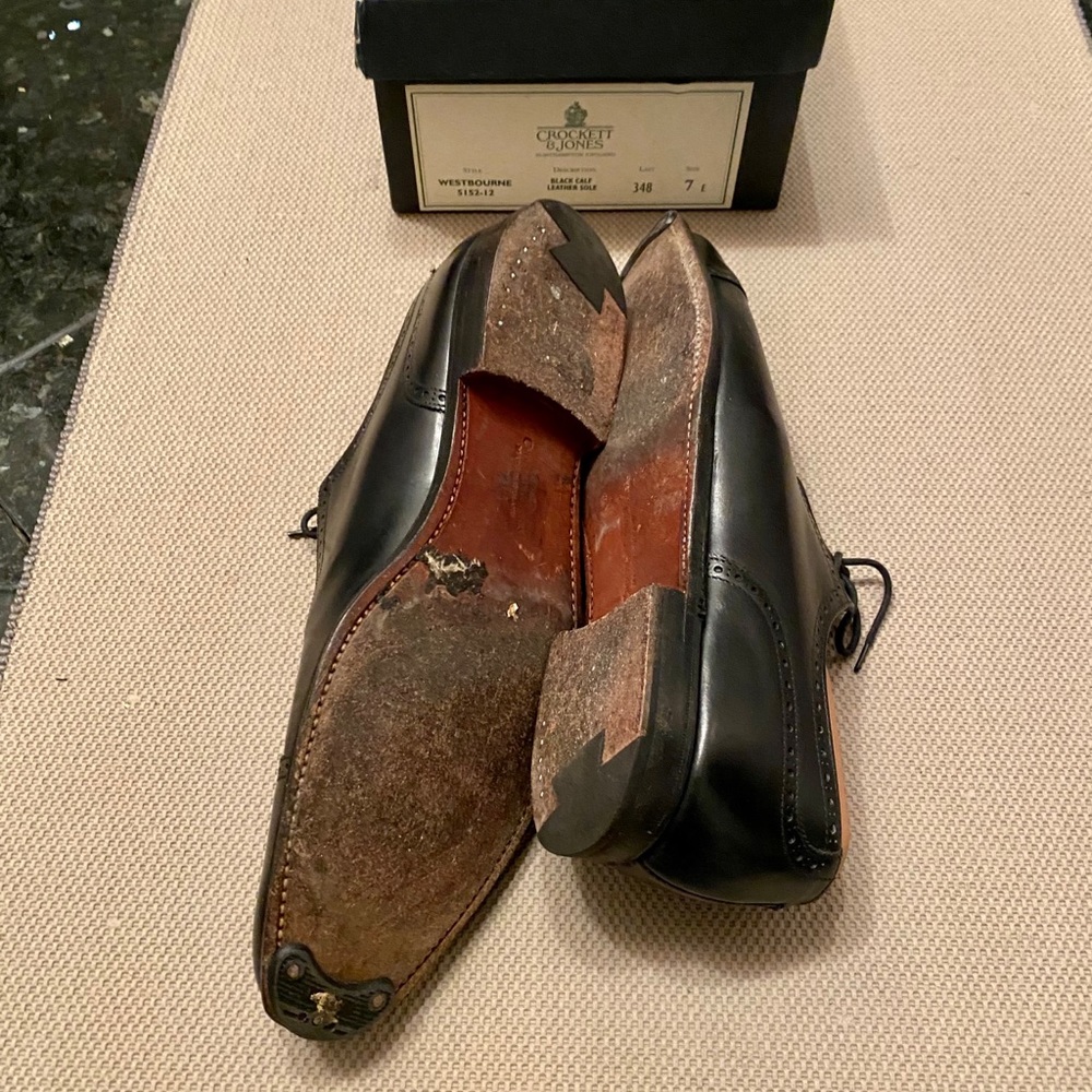 Crockett & Jones Oxford shoes - black size 8 - Picture 4 of 5